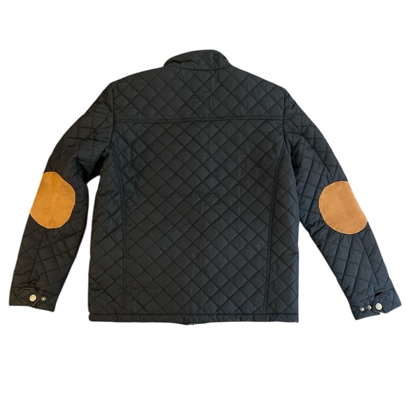 Polo by Ralph Lauren Navy Quilted Jacket with Elbow Patches - Picture 3 of 7